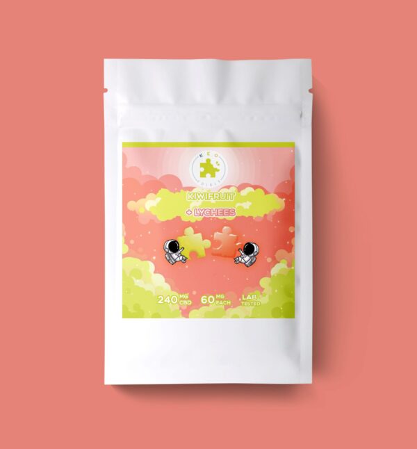 Lychee & Kiwi Puzzle CBD Gummies | 240mg - Image 3