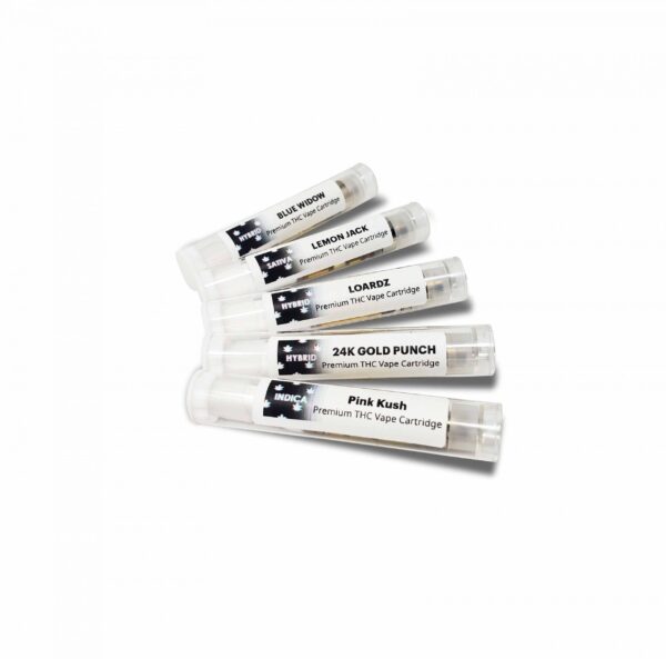 Premium Distillate THC Vape Carts | White Tips - Image 2